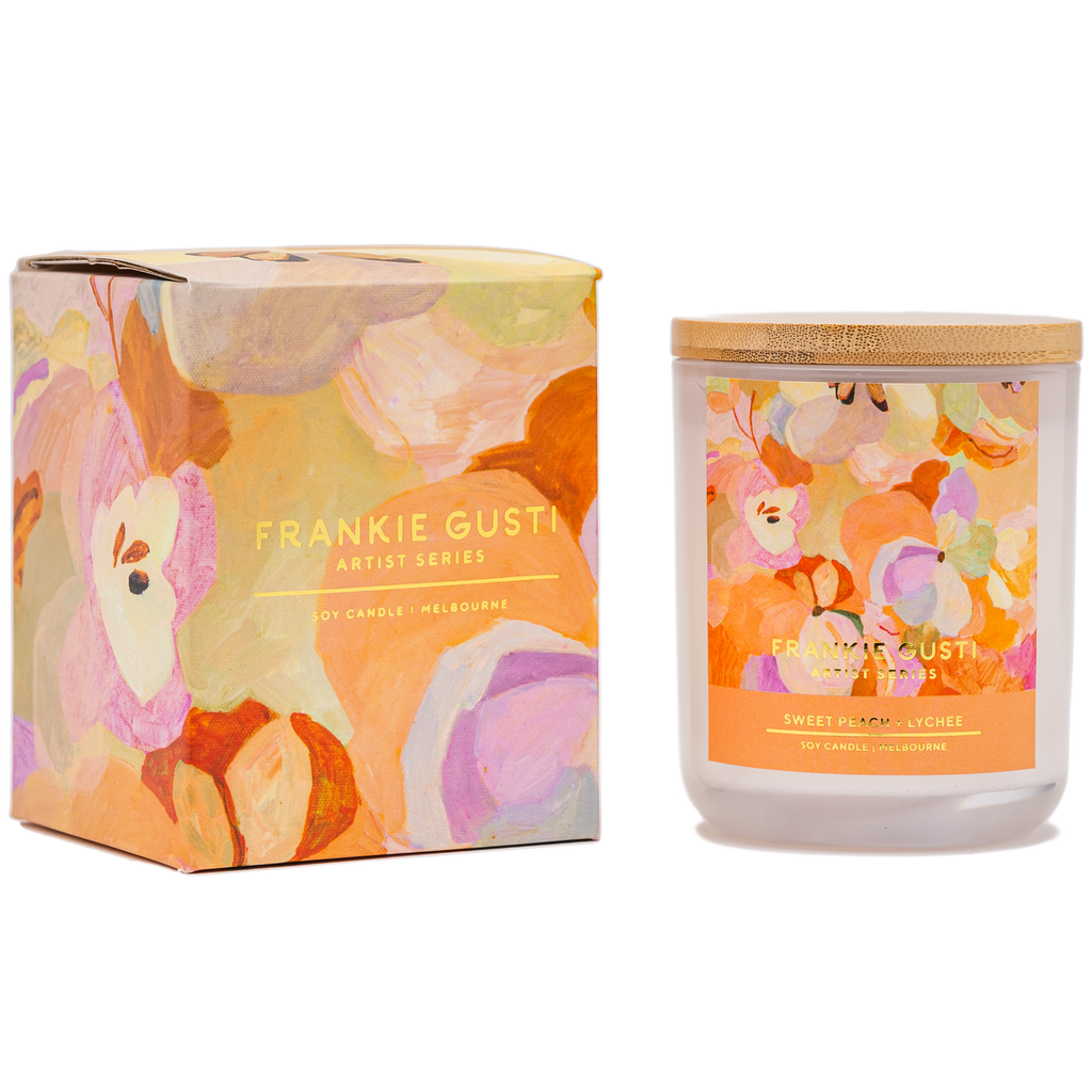 Artist Series Candle - Sweet Peach & Lychee - Jade Fisher