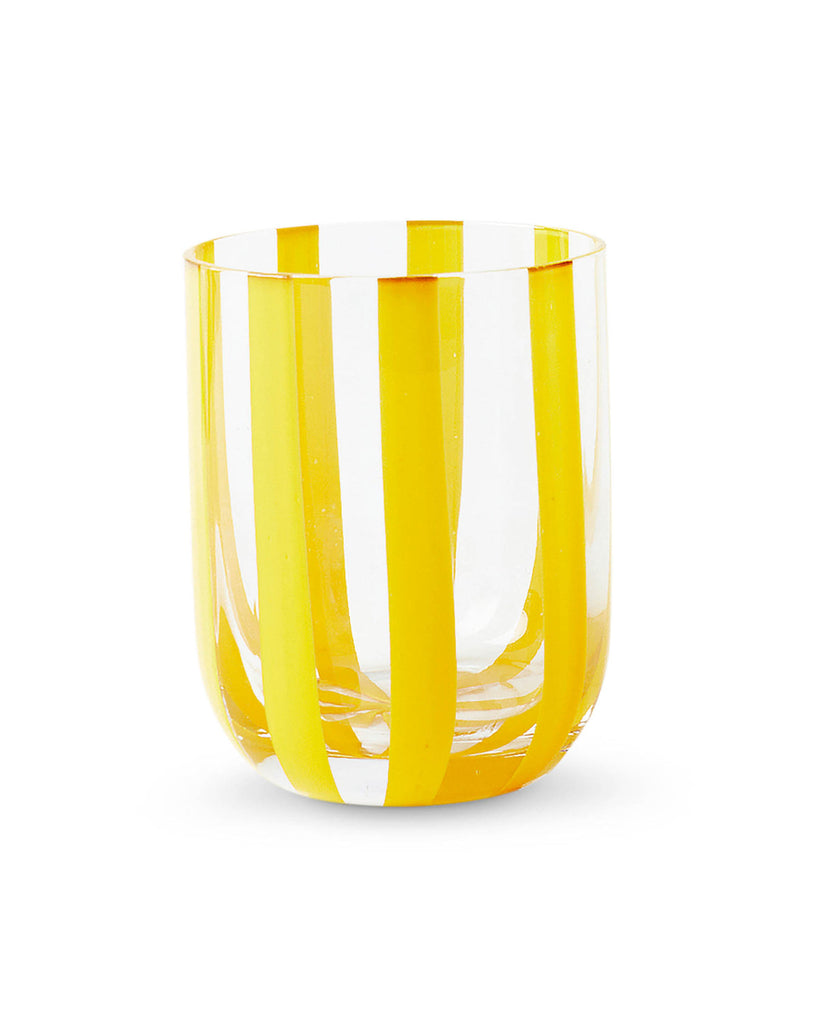 Golden Stripe Tumbler Glass 2Pce Set