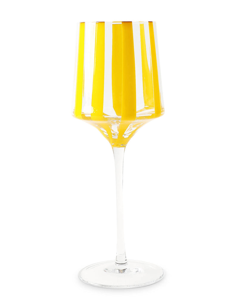 Golden Stripe Vino Glass 2Pce Set