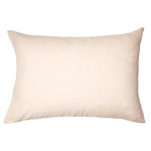 Linen Standard Pillowcase Set 2. Blush