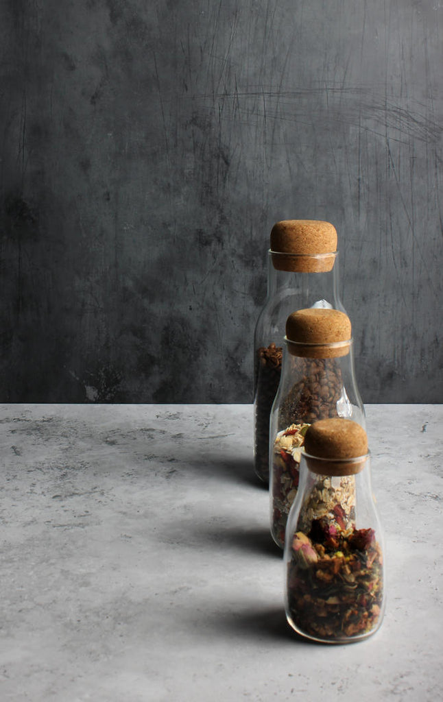 Borosilicate Glass Jar/ Bottle with Cork Lid 150ml