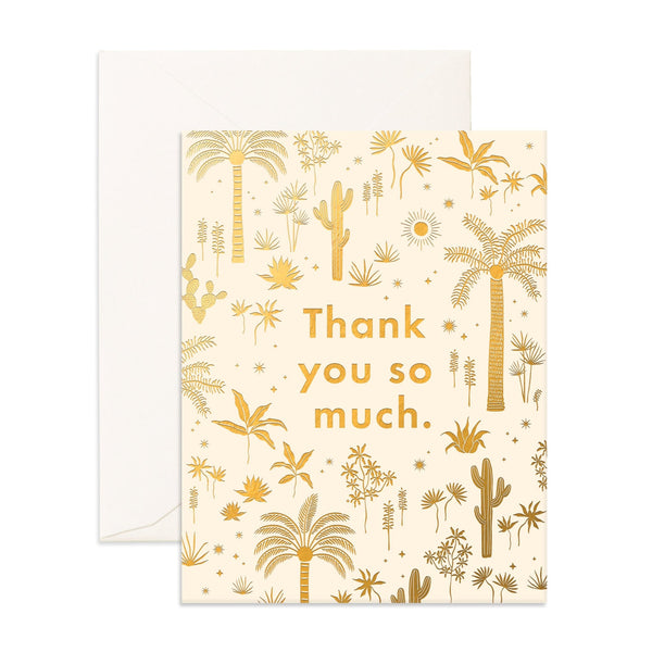 Thank You Desert Palms Greeting Card