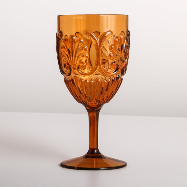 Flemington Acrylic Wine Glass- Amber