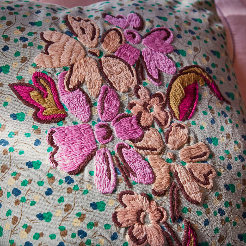 Andie Embroidered Cushion