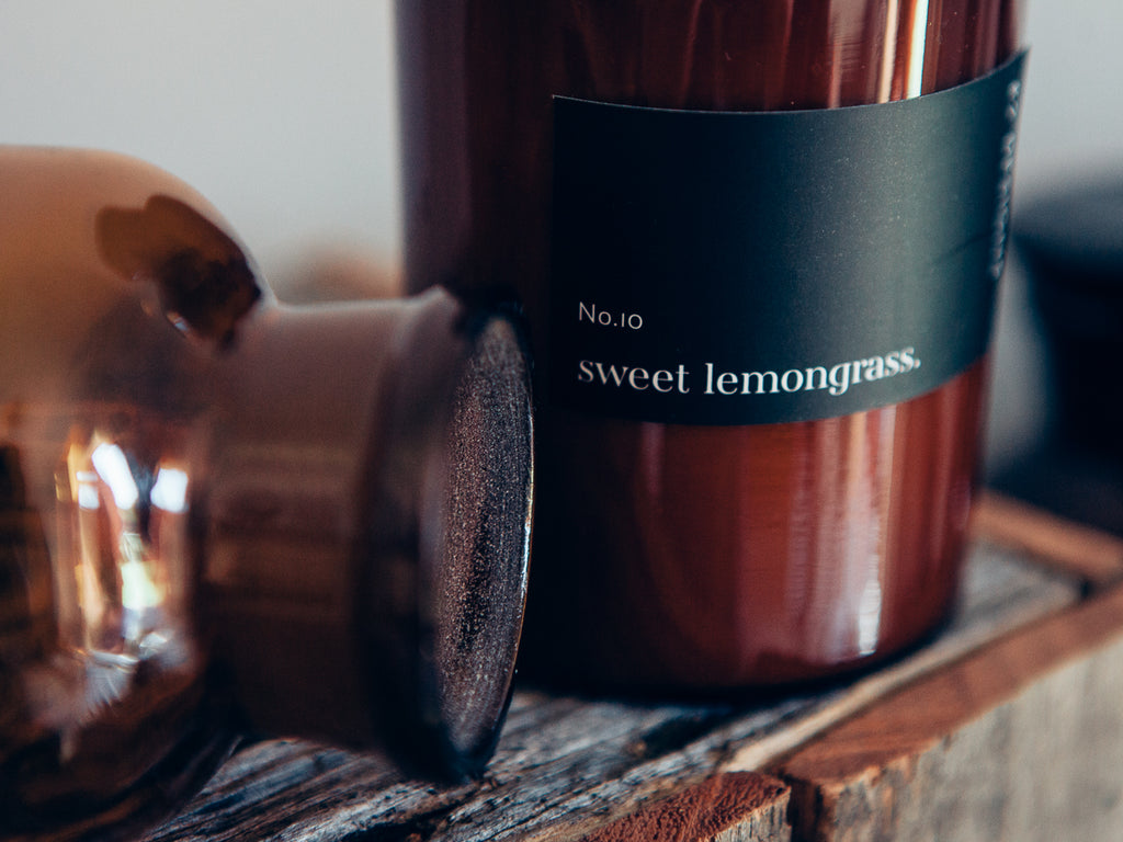Amber Lab Jar - Sweet Lemongrass