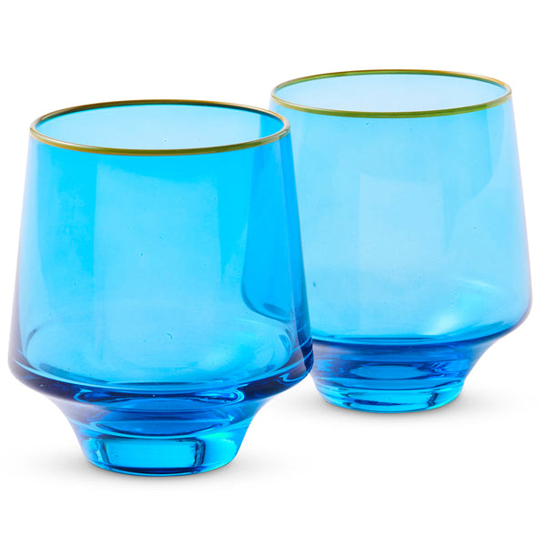 Sapphire Delight Tumbler Glass 2Pce Set