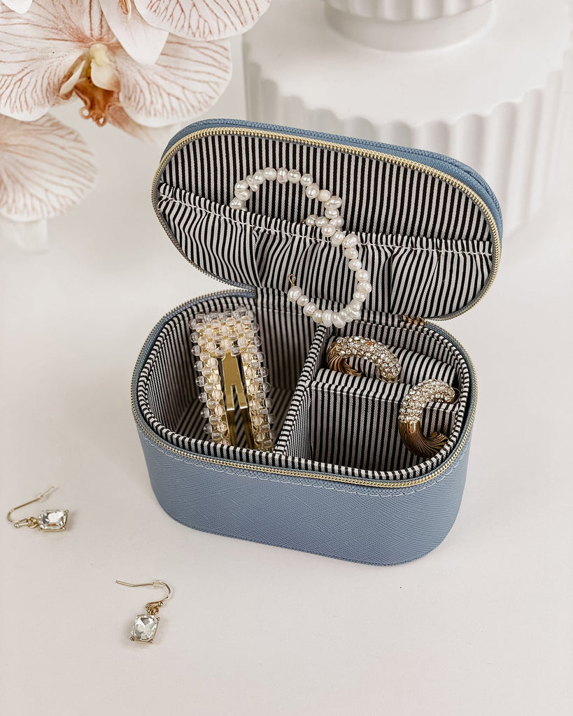 Olive Jewellery Box - Cloudy Blue