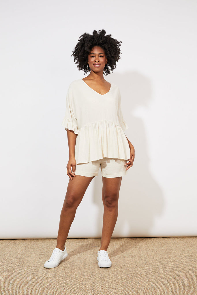 Tanna Relaxed Top - Sand