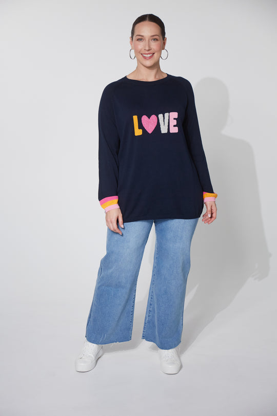 Boden Love Jumper - Midnight