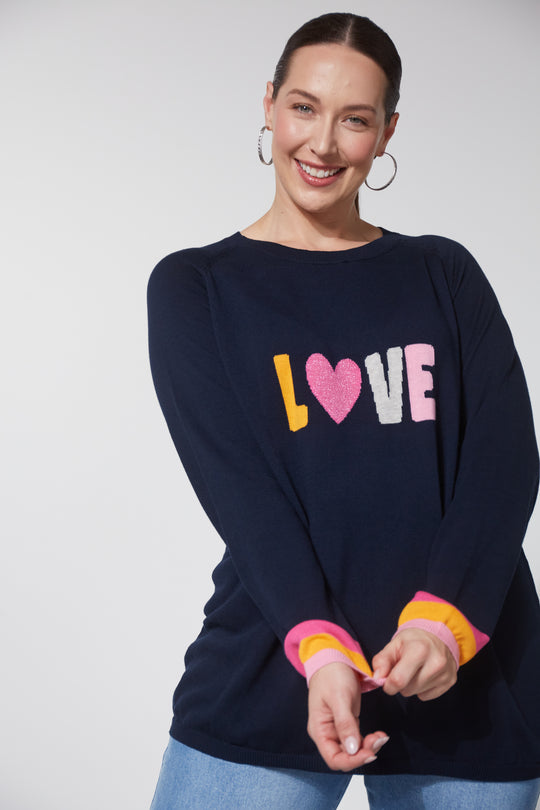 Boden Love Jumper - Midnight