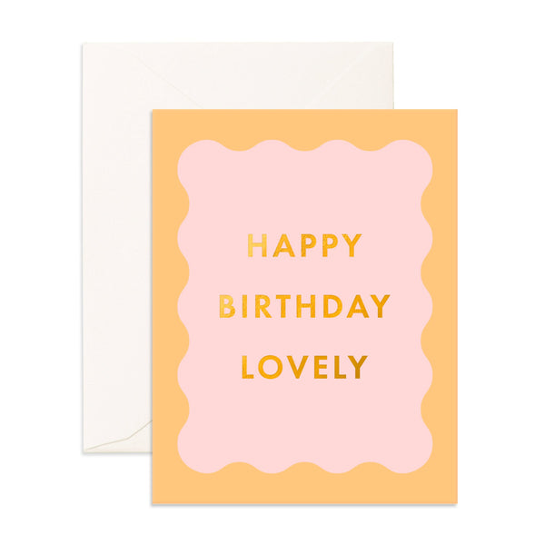 Birthday Lovely Wiggle Frame Greeting Card