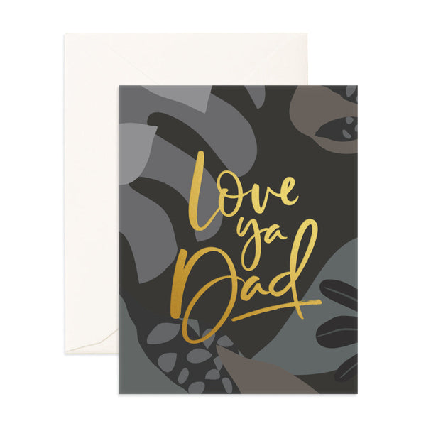 Love Ya Dad Fresco Greeting Card