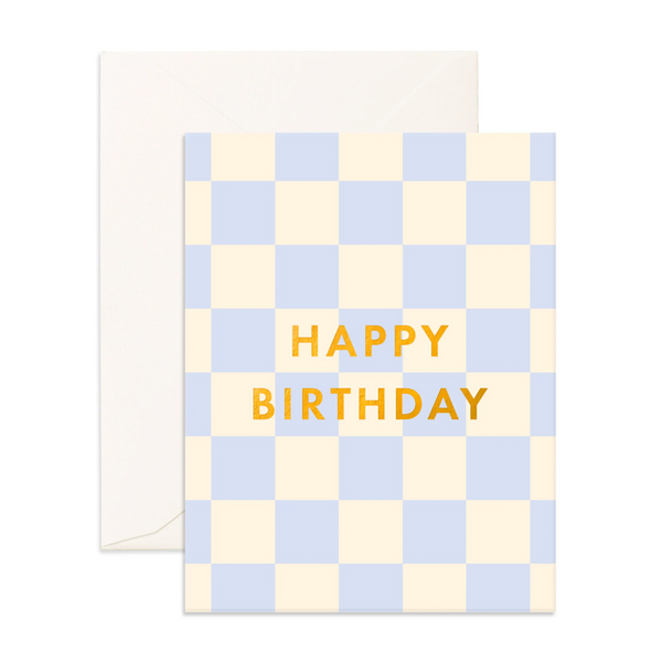 Birthday Powder Check Greeting Card