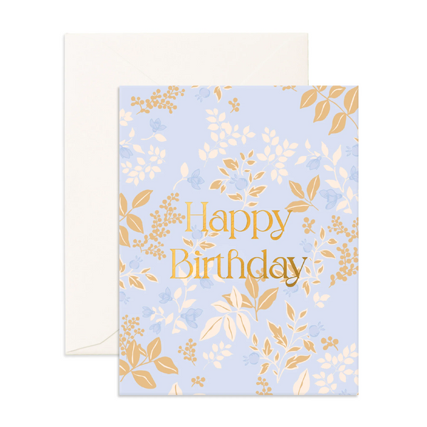 Birthday Cornflower Greeting Card