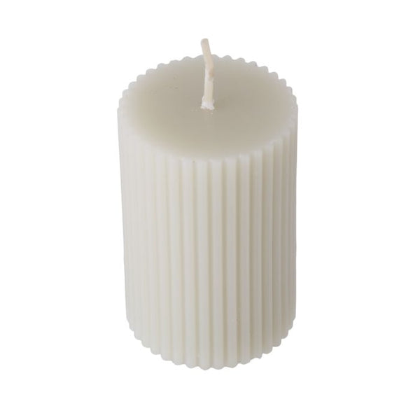 Ribbed Pillar Candle - Persimmon Fragrance