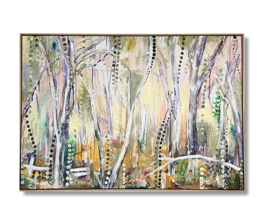 "Home Among The Gumtrees" by Janine Riches 164 x 116cm