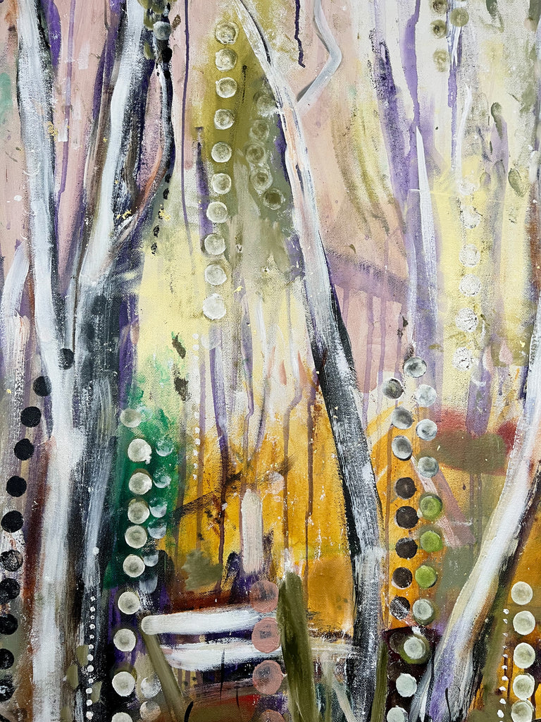 "Home Among The Gumtrees" by Janine Riches 164 x 116cm