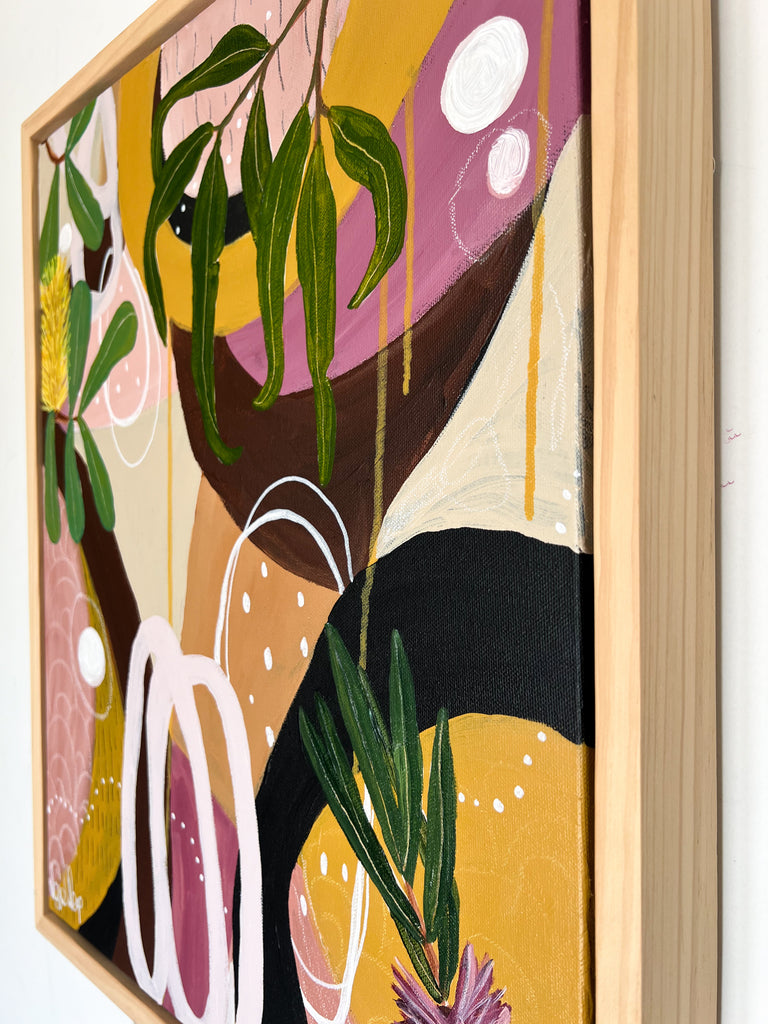"Whisper Of Wildflowers" by Lizzie Alsop 44 x 55cm Framed in Oak