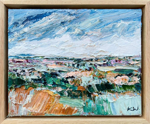 "Avalon" by Katie Wyatt 28 x 23cm Framed in Vic Ash