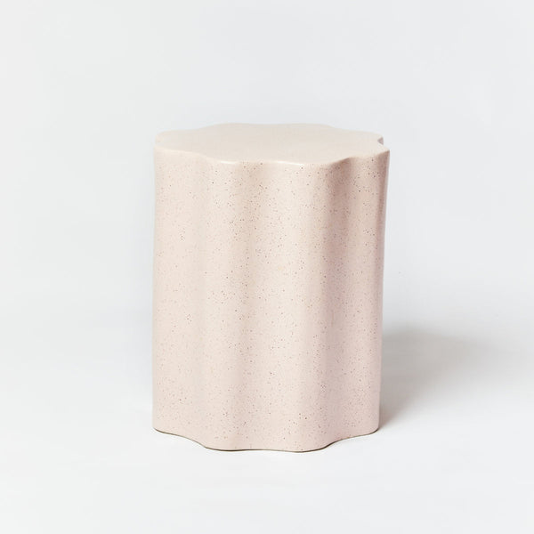 Side Table Wave - Speckle Soft Pink