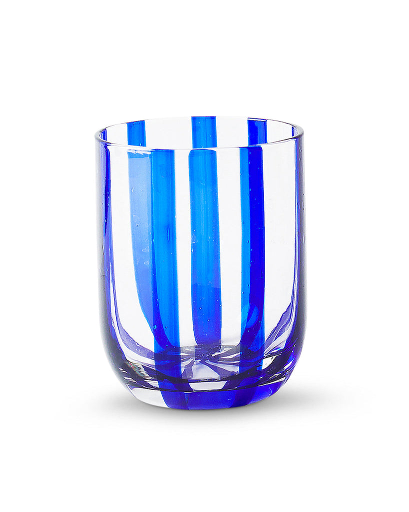 Mykonos Stripe Tumbler Glass 2Pce Set