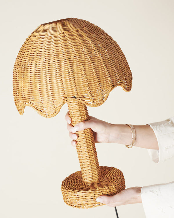 The Parasol Rattan Table Lamp