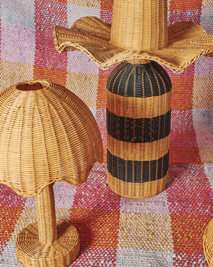 The Parasol Rattan Table Lamp
