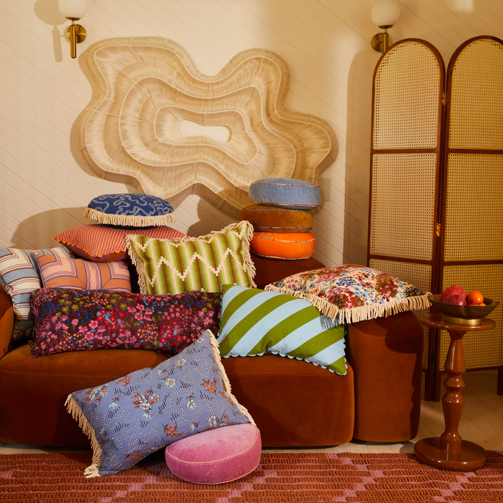 Bundi Stripe Cushion Desert - Feather Insert