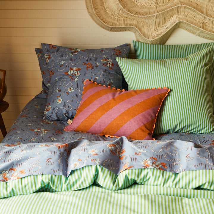 Bundi Stripe Cushion Desert - Feather Insert