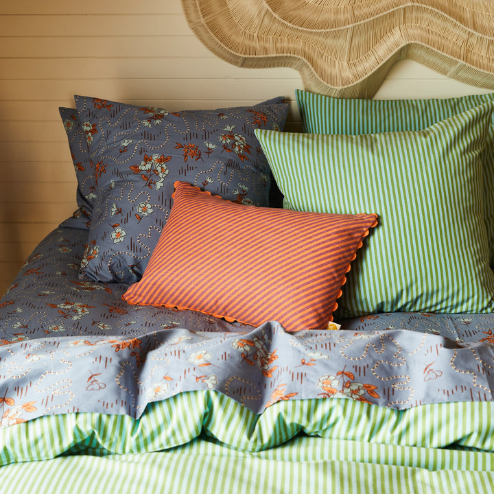 Bundi Stripe Cushion Desert - Feather Insert