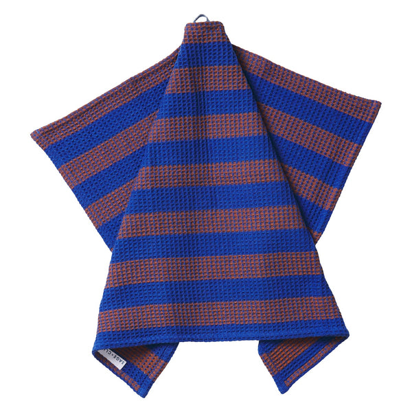 Zelia Stripe Tea Towel - Lapis