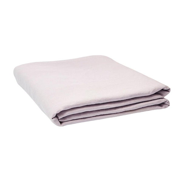 Linen Fitted Sheet Lilac