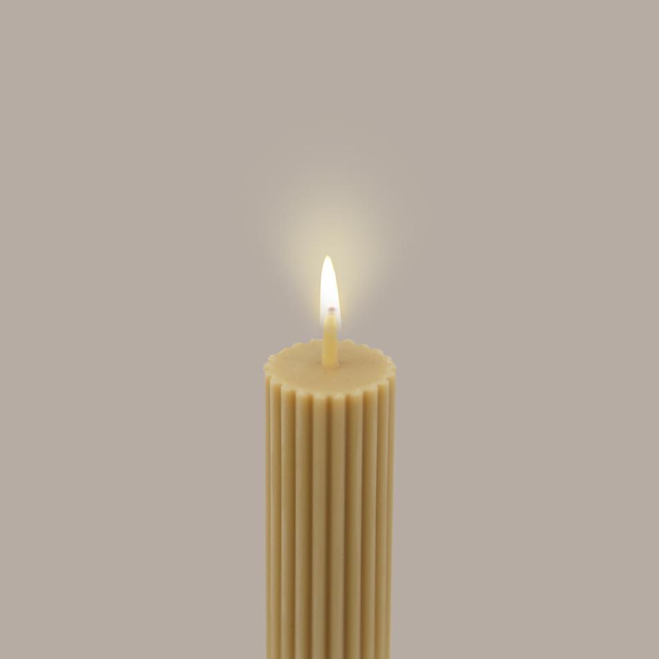 Column Pillar Candle- Honey