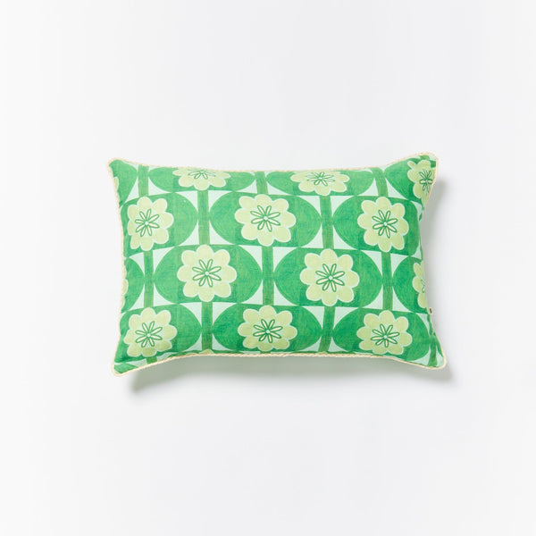 Bloom Green Cushion 60 x 40cm