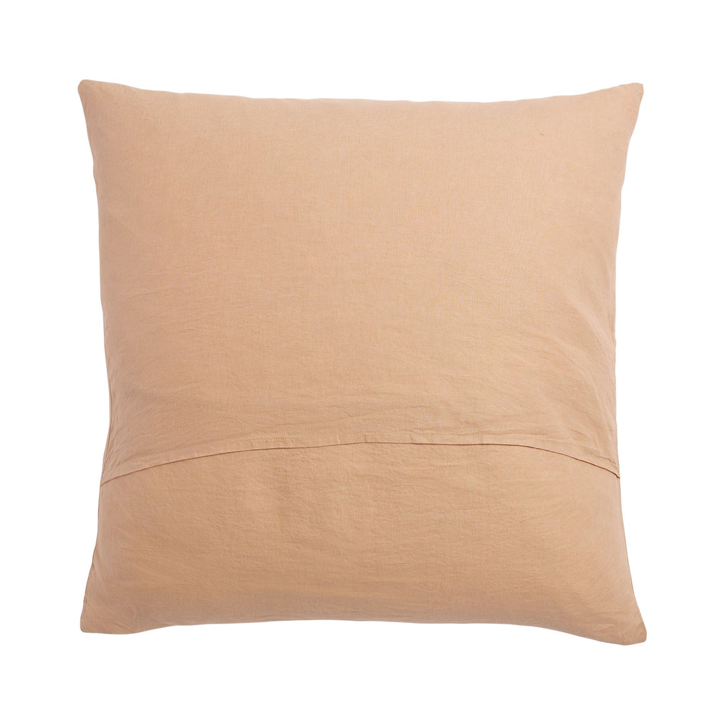 Linen Euro Pillowcase Set- Cashew
