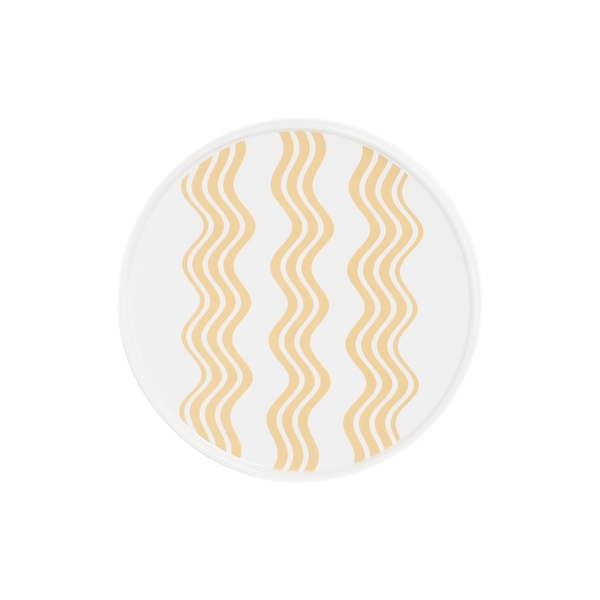 Waves Plate - Latte