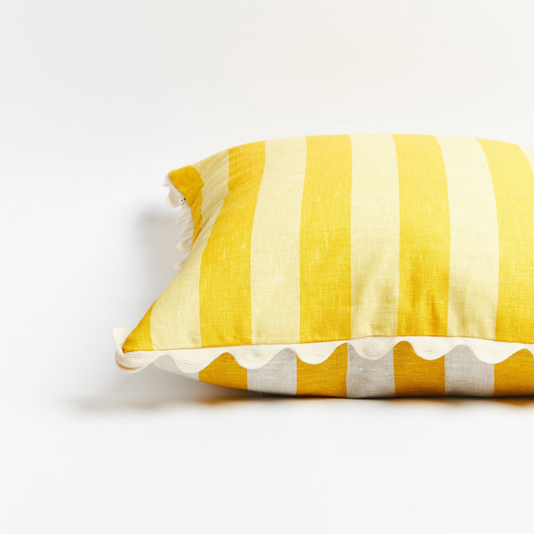Stripe Yellow Cushion 60cm