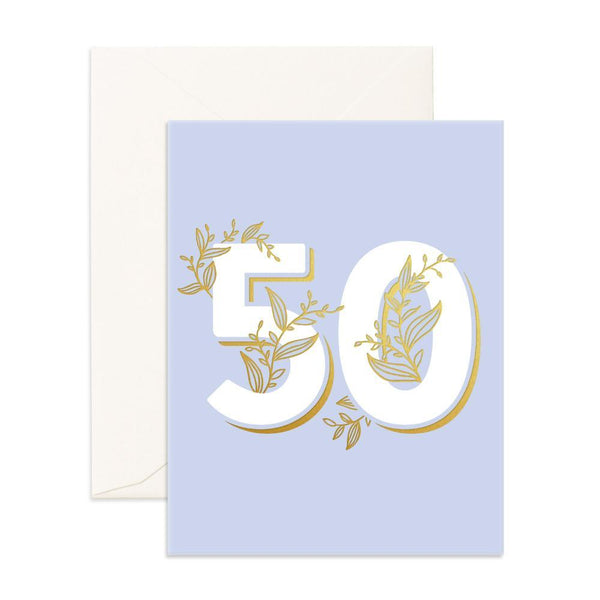 No. 50 Floral Greeting Card