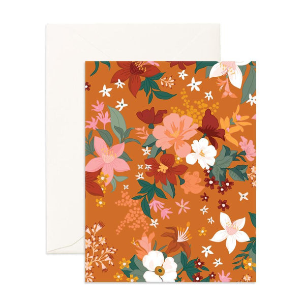 Bohemia Turmeric Floral Greeting Card
