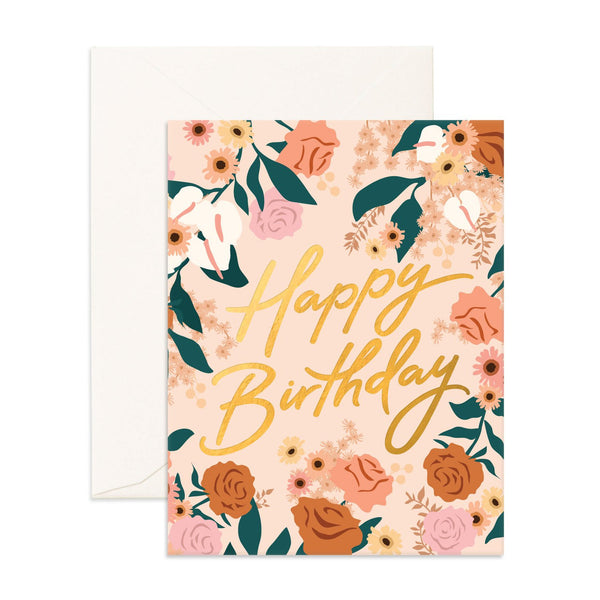 Birthday Bella Rosa Greeting Card