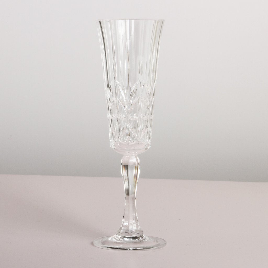 Pavillion Acrylic Champagne Flute. Clear