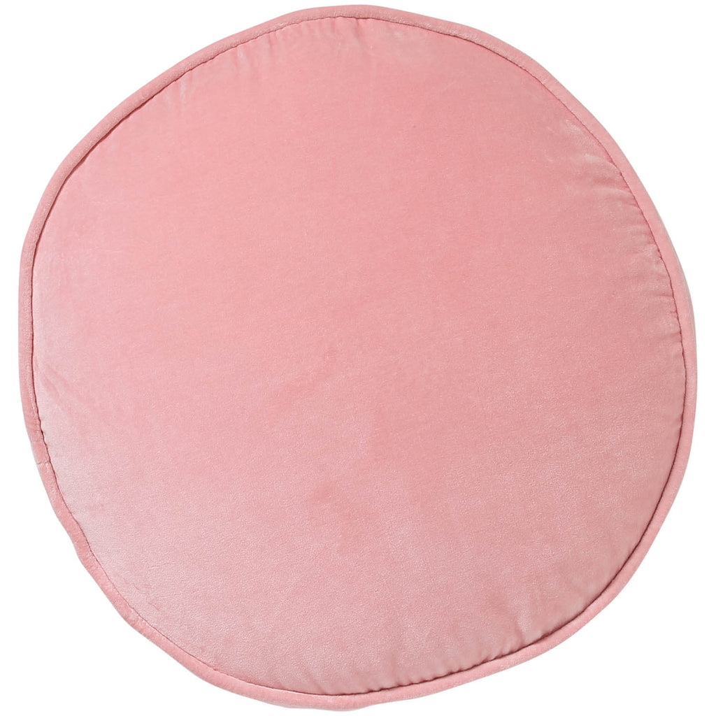 Strawberry Pink Velvet Pea Cushion
