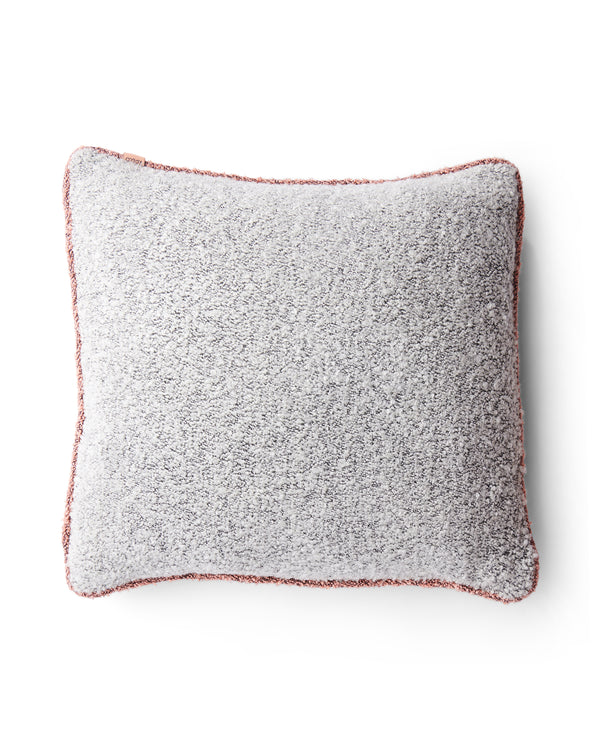 Square Boucle Cushion - Coconut Ice