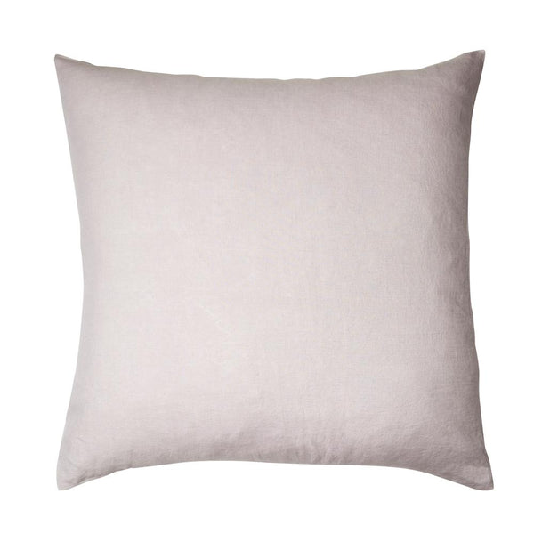 Linen Euro Pillowcase Set Lilac