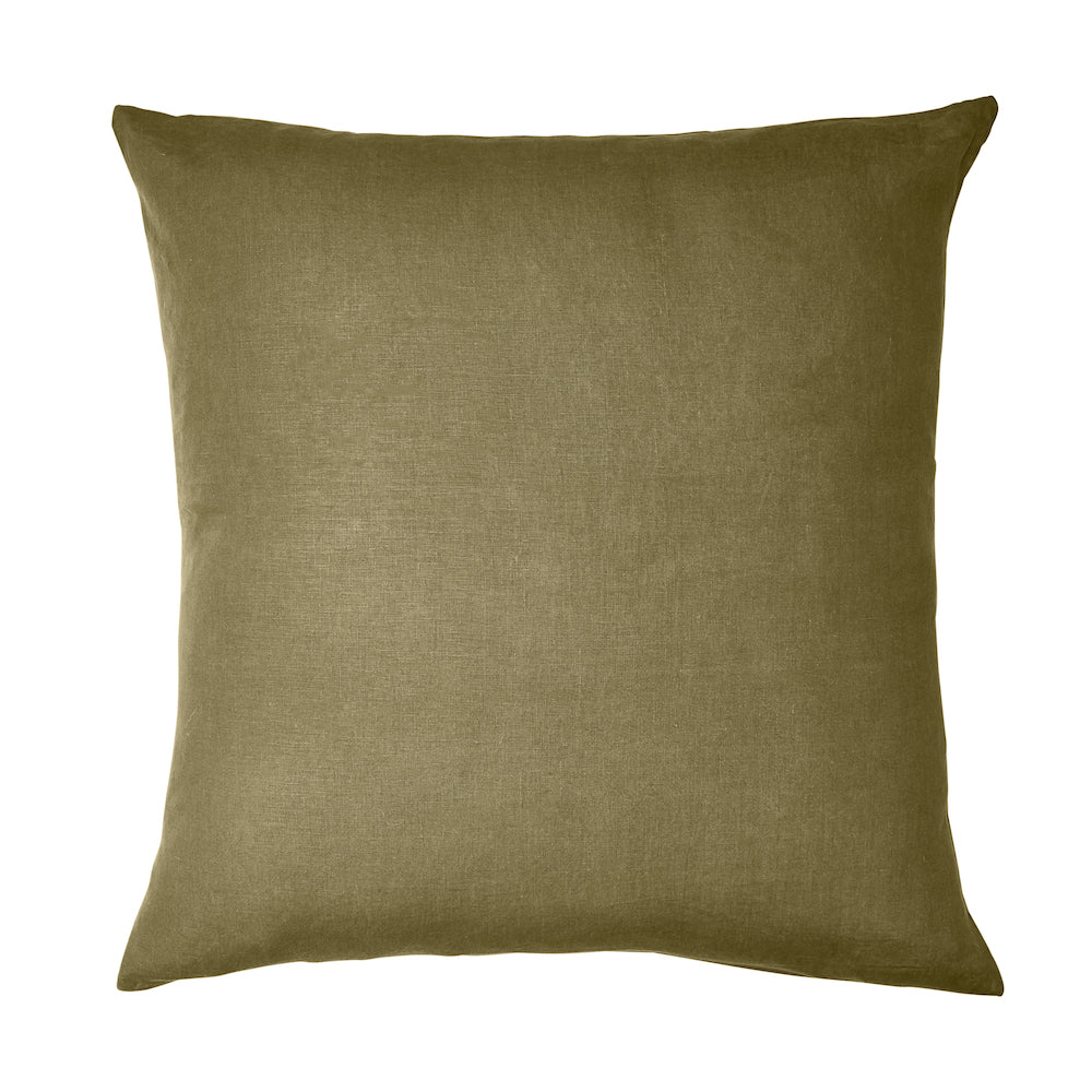 Linen Euro Pillowcase Set 2 - Moss