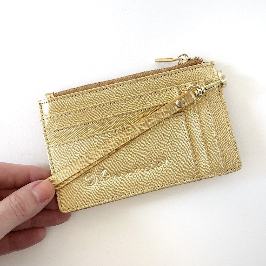 Mighty Mini Wallet. Gold