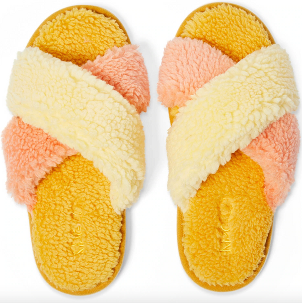Peaches and Pineapples Boucle Slippers