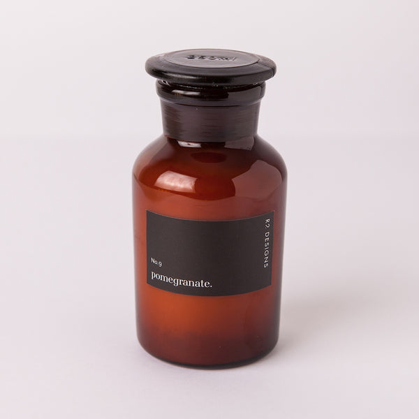 Amber Lab Jar - Pomegranate