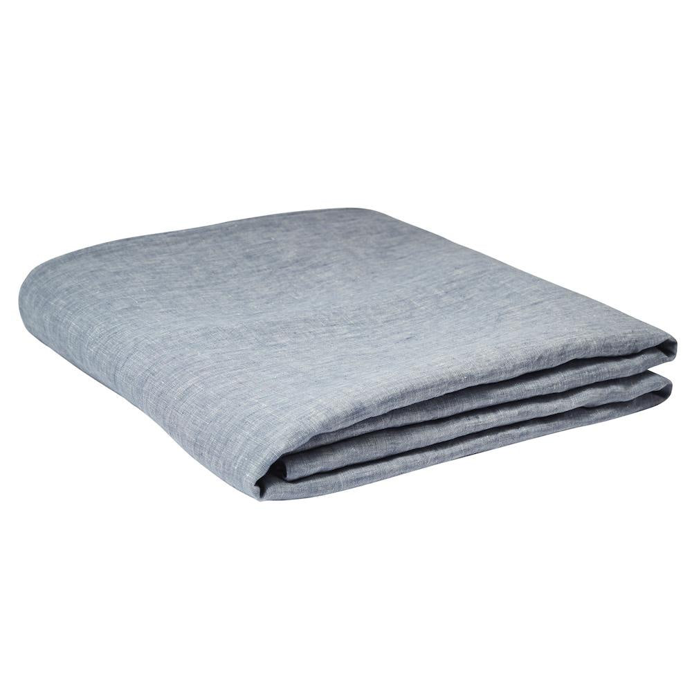 Linen Fitted Sheet Chambray