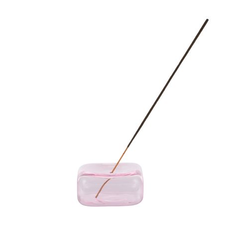 Aurelie Glass Incense Holder - Pink